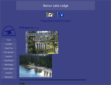Tablet Screenshot of namurlakelodge.com